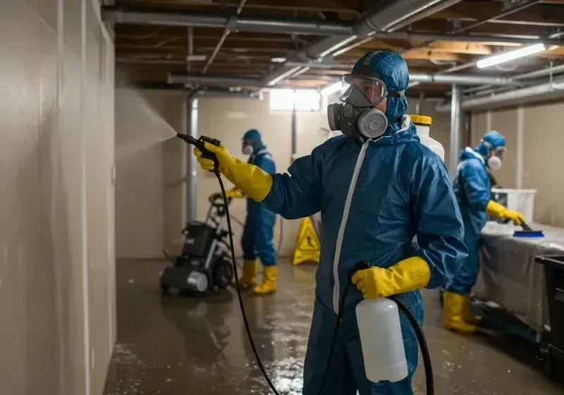 Basement Sanitization and Antimicrobial Treatment process in Dogtown, CA